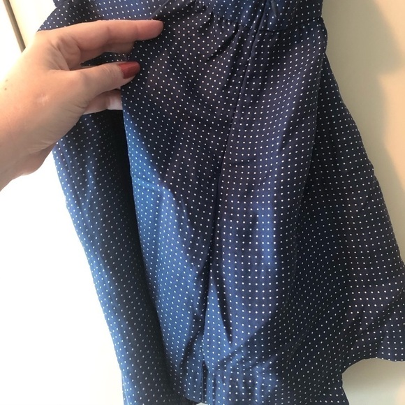 J. Crew Polka Dot Silk Blouse Size 00 - Picture 5 of 16